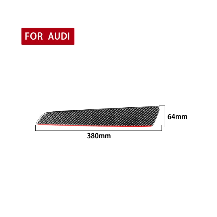 Carbon Fiber Car Co-pilot Trim Red Edge Decorative Sticker for Audi Q3 2013-2018,Right Drive, Co-pilot Trim Red Edge,Right Drive