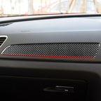 Carbon Fiber Car Co-pilot Trim Red Edge Decorative Sticker for Audi Q3 2013-2018,Right Drive, Co-pilot Trim Red Edge,Right Drive