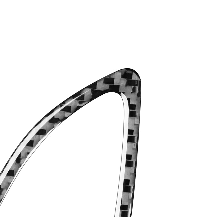 2 PCS / Set Carbon Fiber Car Instrument Air Outlet Decorative Sticker for Audi Q3 2013-2018,Left and Right Drive Universal, Instrument Air Outlet