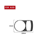 Carbon Fiber Car Headlight Switch Decorative Sticker for Audi Q3 2013-2018,Left and Right Drive Universal, Headlight Switch