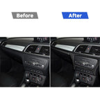 2 PCS / Set Carbon Fiber Car Central Control CD Outside Frame Decorative Sticker for Audi Q3 2013-2018,Right Drive, Central Control CD Outside Frame,Right Drive
