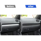 3 PCS / Set Carbon Fiber Car Dashboard Strip Decorative Sticker for Volkswagen Scirocco 2009-2016,Left Drive, Dashboard Strip,Left Drive