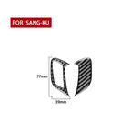 2 PCS / Set Carbon Fiber Car Door Lock Frame Decorative Sticker for Volkswagen Scirocco 2009-2016,Right Drive, Door Lock Frame ,Right Drive