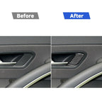 2 PCS / Set Carbon Fiber Car Door Lock Frame Decorative Sticker for Volkswagen Scirocco 2009-2016,Right Drive, Door Lock Frame ,Right Drive