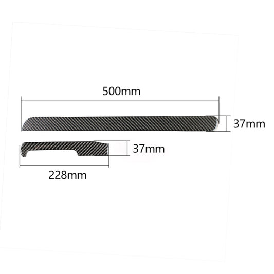 Carbon Fiber Car Central Control Strip Decorative Sticker for Volkswagen Golf 6 2008-2012, Left Driving, Central Control Strip, Left Driving