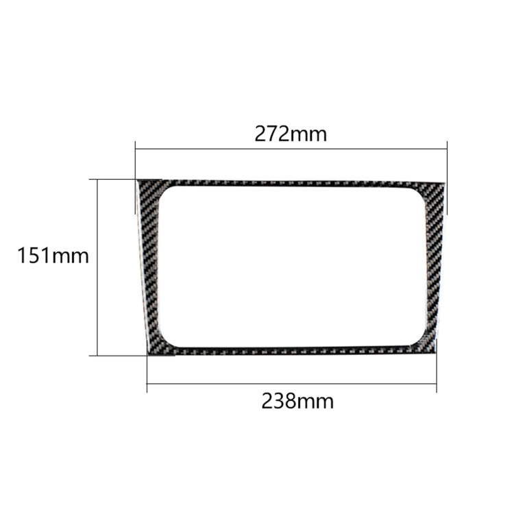 Carbon Fiber Car CD Panel Decorative Sticker for Volkswagen Golf 6 2008-2012, CD Panel