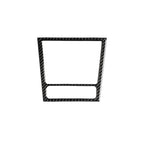 Carbon Fiber Car Ashtray Frame Decorative Sticker for Volkswagen Golf 6 2008-2012, Ashtray Frame