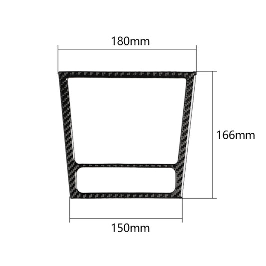 Carbon Fiber Car Ashtray Frame Decorative Sticker for Volkswagen Golf 6 2008-2012, Ashtray Frame