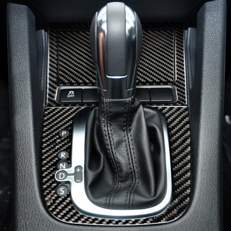 Carbon Fiber Car Ashtray Frame Decorative Sticker for Volkswagen Golf 6 2008-2012, Ashtray Frame