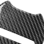 Carbon Fiber Car Steering Wheel Logo Decorative Sticker for Dodge Challenger 2015 to Now, Left Driving, Steering Wheel Logo