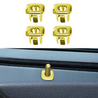 For BMW 5 Series 2011-2017 4 in 1 Car Interior Door Window Trim Panel Locking Knob Button Cover 5142 9171 769, Gold, Blue, Red, Silver