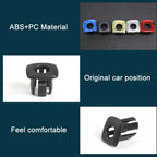 For BMW 5 Series 2011-2017 4 in 1 Car Interior Door Window Trim Panel Locking Knob Button Cover 5142 9171 769, Gold, Blue, Red, Silver