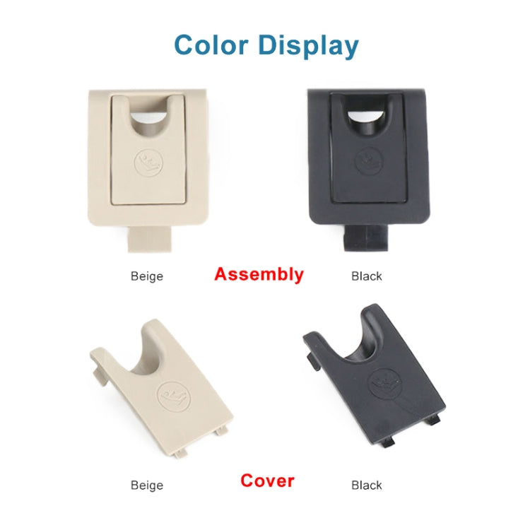 For Toyota Camry 2017- Car Rear Child ISOFIX Switch Seat Safety Cover 2059200513, ISOFIX Cover (Black), ISOFIX Cover (Beige)