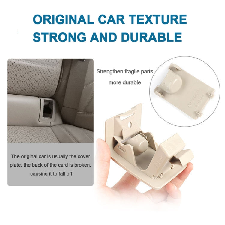 For Toyota Camry 2017- Car Rear Child ISOFIX Switch Seat Safety Cover 2059200513, ISOFIX Cover (Black), ISOFIX Cover (Beige)