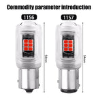 2pcs 1156 DC12V / 2.16W / 0.18A / 480LM Car LED Turn Signal Light, 1156 (Red Light), 1156 (White Light), 1156 (Yellow Light)