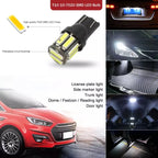 10pcs T10 DC12V / 0.96W / 0.08A Car Clearance Light 10LEDs SMD-7020 Lamp Beads