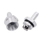 Car 8mm Aluminium Alloy Fuel Petrol One Way Non Return Check Valve, 8mm Silver