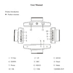 F9 Car Front and Rear Dual Camera HD Infrared Night Vision Car Driving Recorder, Car Front and Rear