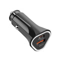 PD + QC3.0 Car 2 in 1 Triangle Fast Charger Car Cigarette Lighter, Car Triangle Charger