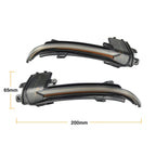 1 Pair For Audi A4 B8.5 Car Dynamic LED Turn Signal Light Rearview Mirror Flasher Water Blinker, For Audi A4 B8.5