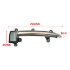 1 Pair For Audi TT MK2 2007-2014 Car Dynamic LED Turn Signal Light Rearview Mirror Flasher Water Blinker, For Audi TT MK2 2007-2014