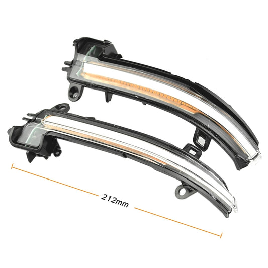 1 Pair For BMW 3 Series F20 Car Dynamic LED Turn Signal Light Rearview Mirror Flasher Water Blinker, For BMW 3 Series F20 (Transparent), For BMW 3 Series F20 (Transparent Black)