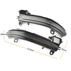 1 Pair For BMW 3 Series F20 Car Dynamic LED Turn Signal Light Rearview Mirror Flasher Water Blinker, For BMW 3 Series F20 (Blue)