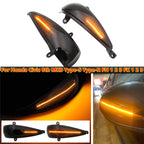 1 Pair For Honda Civic 2006-2011 Car Dynamic LED Turn Signal Light Rearview Mirror Flasher Water Blinker, For Honda Civic 2006-2011