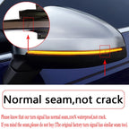 1 Pair For Volkswagen Golf 6 MK6 Car Dynamic LED Turn Signal Light Rearview Mirror Flasher Water Blinker, without Hole, For Volkswagen Golf 6 MK6, without Hole