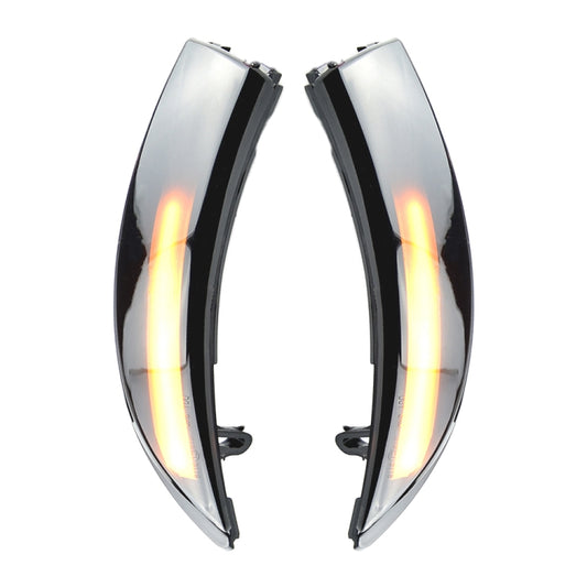 1 Pair For Ford Fiesta 2008-2017 Car Dynamic LED Turn Signal Light Rearview Mirror Flasher Water Blinker, For Ford Fiesta 2008-2017 (Transparent Black)