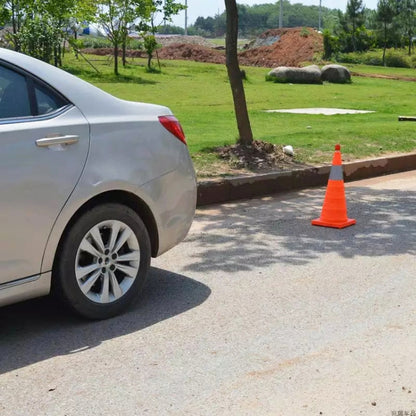 Car Telescopic Folding Road Cone Oxford Cloth Reflective Warning Sign, Folding Road Cone