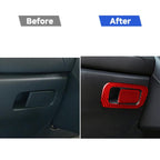 Car Carbon Fiber Storage Box Switch Frame Decorative Sticker for Honda Tenth Generation Civic 2016-2019, Right Drive, Storage Box Switch Frame Right Drive