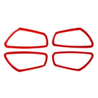 Car Carbon Fiber Inside Door Wrist Frame Decorative Sticker for Honda Tenth Generation Civic 2016-2019, Left and Right Drive Universal, Inside Door Wrist Frame