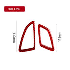Car Carbon Fiber Dashboard Air Outlet Decorative Sticker for Honda Tenth Generation Civic 2016-2019, Right Drive, Dashboard Air Outlet Right Drive