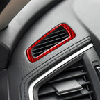 Car Carbon Fiber Dashboard Air Outlet Decorative Sticker for Honda Tenth Generation Civic 2016-2019, Right Drive, Dashboard Air Outlet Right Drive