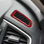 Car Carbon Fiber Dashboard Air Outlet Decorative Sticker for Honda Tenth Generation Civic 2016-2019, Left Drive, Dashboard Air Outlet Left Drive
