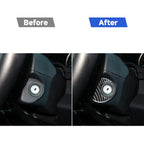 Car Carbon Fiber Ignition Switch Decorative Sticker for Ford F150 2017-2020, Left and Right Drive Universal, Ignition Switch