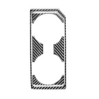 Car Carbon Fiber Front Water Cup Holder Frame Decorative Sticker for Ford F150 2017-2020, Left Drive, Front Water Cup Holder Frame , Left Drive