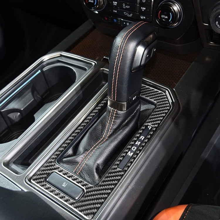 Car Carbon Fiber Gear Panel A Decorative Sticker for Ford F150 2017-2020, Right Drive, Gear Panel A, Right Drive
