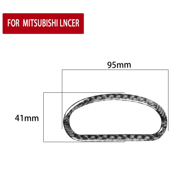 Car Carbon Fiber Skylight Handle Decorative Sticker for Mitsubishi Lancer EVO (GTS) 2008-2016, Left and Right Drive Universal, Skylight Handle (GTS)