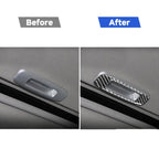 Car Carbon Fiber Skylight Handle Decorative Sticker for Mitsubishi Lancer EVO (DE/ES) 2008-2015, Left and Right Drive Universal, Skylight Handle (DE/ES)
