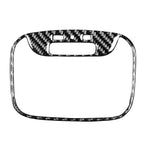 Car Carbon Fiber Rear Roof Reading Light Decorative Sticker for Mitsubishi Lancer EVO 2008-2015, Left and Right Drive Universal, Rear Roof Reading Light