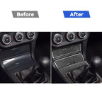 Car Carbon Fiber Storage + Gear Decorative Sticker for Mitsubishi Lancer EVO (Only GT / GTS) 2010-2015, Left and Right Drive Universal, Storage + Gear