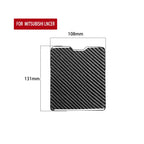 Car Carbon Fiber Driver Storage Box Decorative Sticker for Mitsubishi Lancer EVO 2008-2015, Left and Right Drive Universal, Driver Storage Box