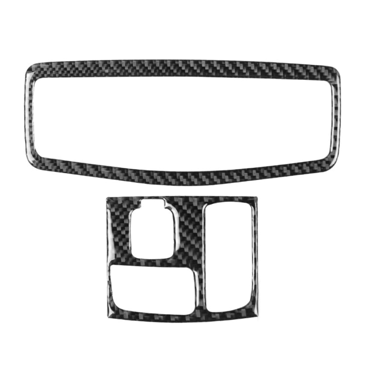 Car Carbon Fiber Roof Front Reading Light with Sunroof Decorative Sticker for Mitsubishi Lancer EVO 2008-2015, Left and Right Drive Universal, Roof Front Reading Light with Sunroof