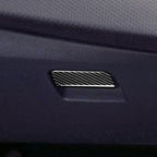 Car Carbon Fiber Passenger Side Storage Box Decorative Sticker for Mitsubishi Lancer EVO 2008-2015, Left and Right Drive Universal, Passenger Side Storage Bo