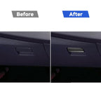 Car Carbon Fiber Passenger Side Storage Box Decorative Sticker for Mitsubishi Lancer EVO 2008-2015, Left and Right Drive Universal, Passenger Side Storage Bo