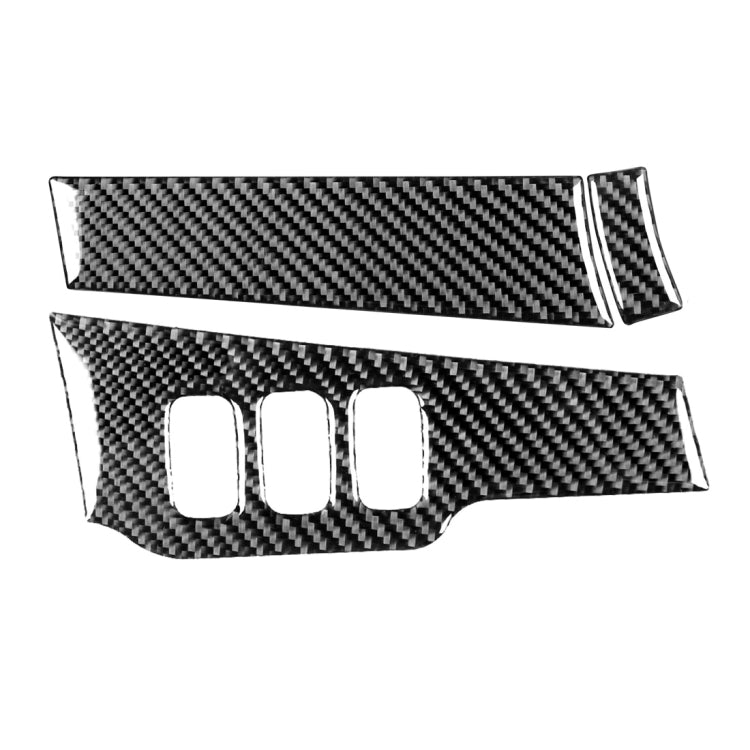 3 PCS Car Carbon Fiber Driver Light + Dashboard Decorative Sticker for Mitsubishi Lancer EVO 2008-2015, Left Drive, Driver Light + Dashboard