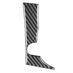 Car Carbon Fiber INFO Button Decorative Sticker for Mitsubishi Lancer EVO 2008-2015, Left Drive, INFO Button