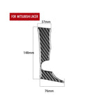 Car Carbon Fiber INFO Button Decorative Sticker for Mitsubishi Lancer EVO 2008-2015, Left Drive, INFO Button